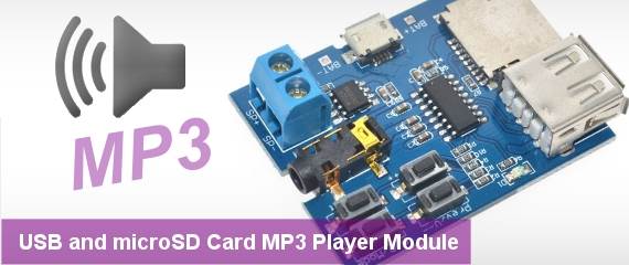 USB and microSD Card MP3 Player Module