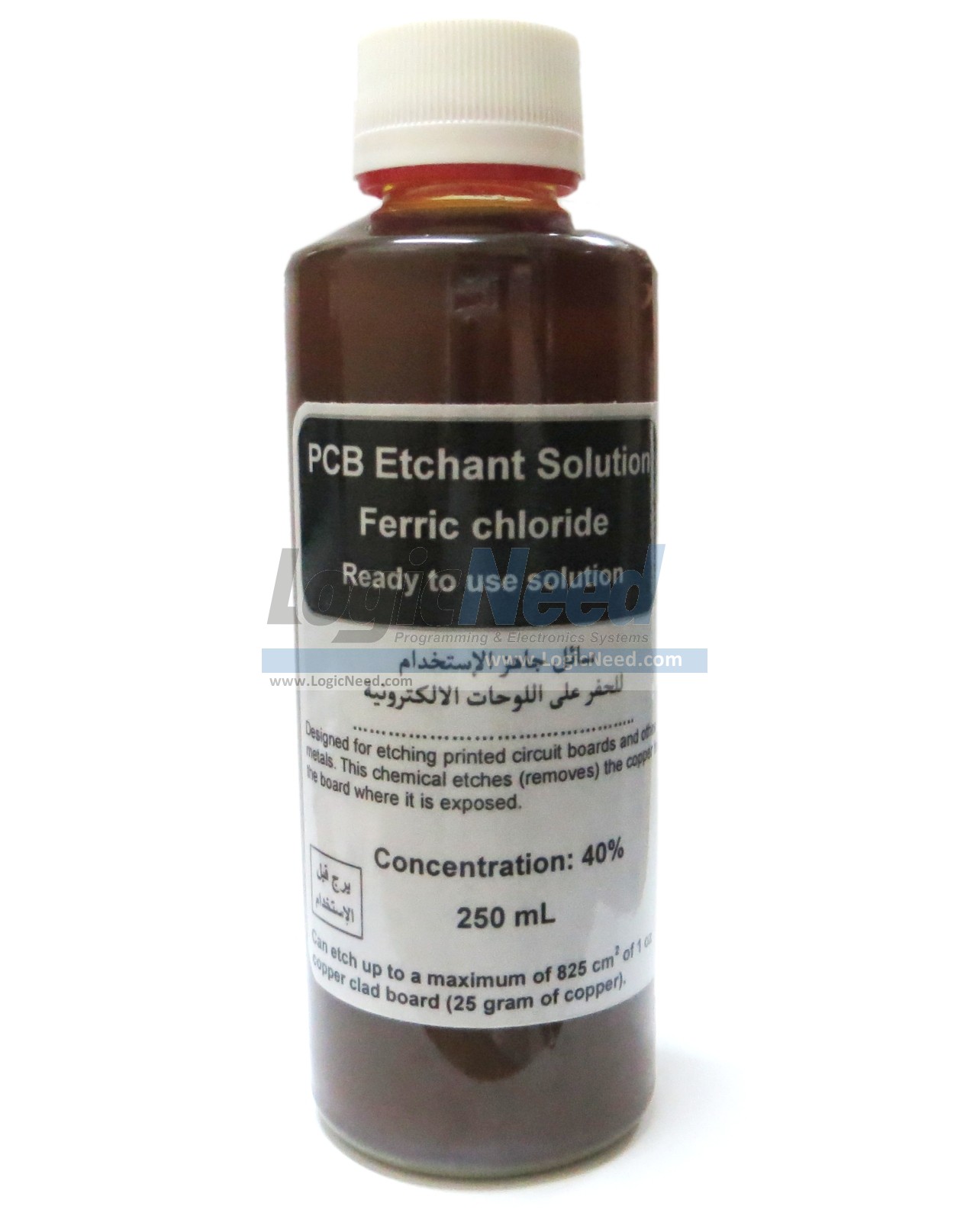LogicNeed Ferric chloride Etchant Solution 40 (250ml)