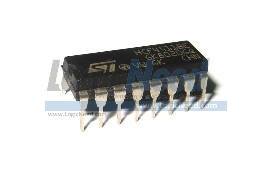 LogicNeed | 4511 BCD-to-7 Segment Latch/Decoder/Driver